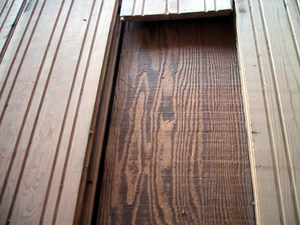 Recreated Barn Wood Siding Wire Brushed Tongue and Groove Doug Fir